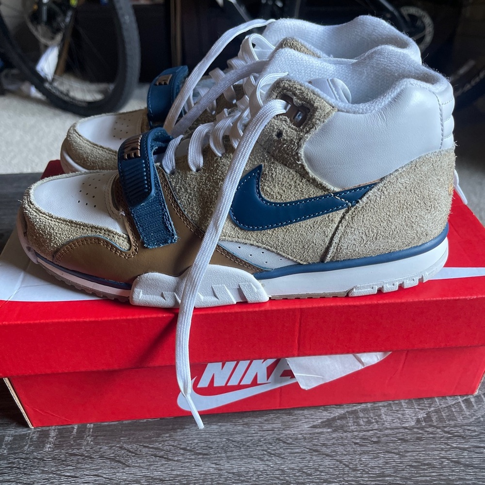 Nike Air Trainer 1 Limestone Valerian Blue Brown DM0522-200 sz 7.5